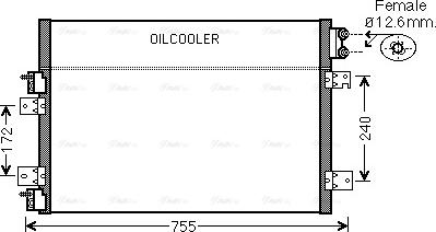 AVA CRA5113 - Condenser, air conditioning car-mod.net