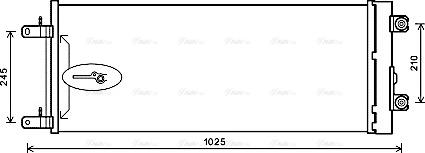 AVA DF5071D - Condenser, air conditioning car-mod.net