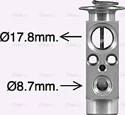 AVA DF1095 - Expansion Valve, air conditioning car-mod.net