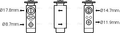 AVA DF1060 - Expansion Valve, air conditioning car-mod.net