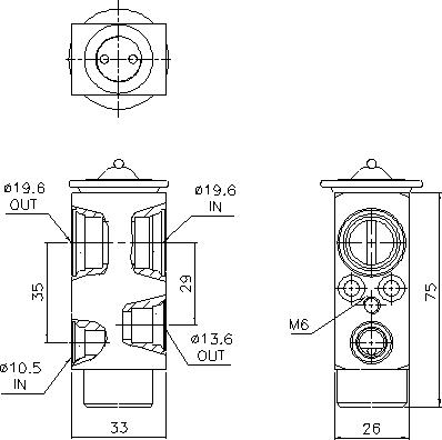 AVA DF1110 - Expansion Valve, air conditioning car-mod.net