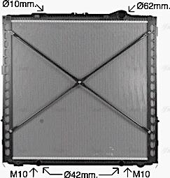 AVA DF2098 - Radiator, engine cooling car-mod.net
