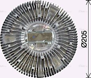 AVA DFC085 - Clutch, radiator fan car-mod.net