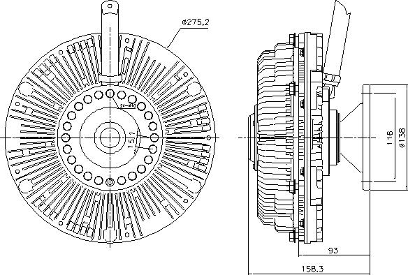 AVA DFC101 - Clutch, radiator fan car-mod.net