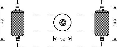 AVA DF D027 - Dryer, air conditioning car-mod.net