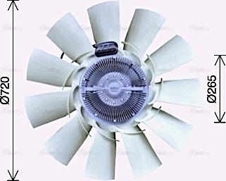 AVA DFF083 - Fan, radiator car-mod.net