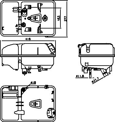AVA DFT106 - Expansion Tank, coolant car-mod.net