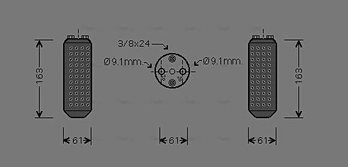 AVA DN D037 - Dryer, air conditioning car-mod.net
