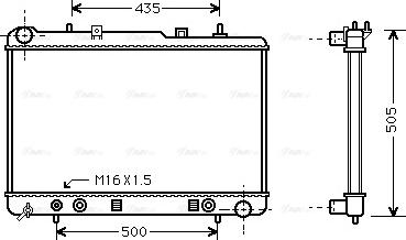 AVA DW 2025 - Radiator, engine cooling car-mod.net