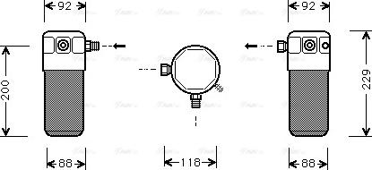 AVA DWD021 - Dryer, air conditioning car-mod.net