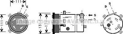 AVA DW K038 - Compressor, air conditioning car-mod.net
