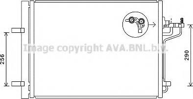 AVA FD5488 - Condenser, air conditioning car-mod.net
