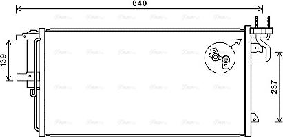 AVA FD5617D - Condenser, air conditioning car-mod.net