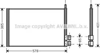 AVA FD 5328 - Condenser, air conditioning car-mod.net