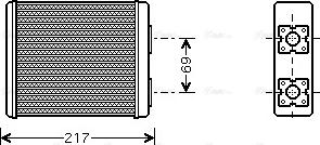 AVA FD6362 - Heat Exchanger, interior heating car-mod.net