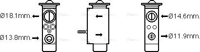AVA FD1492 - Expansion Valve, air conditioning car-mod.net