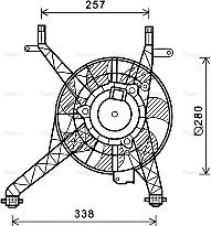 AVA FD7558 - Fan, radiator car-mod.net
