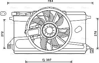 AVA FD7561 - Fan, radiator car-mod.net