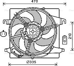 AVA FD7567 - Fan, radiator car-mod.net