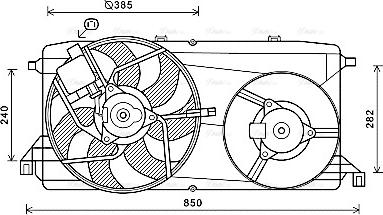 AVA FD7580 - Fan, radiator car-mod.net