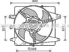 AVA FD7575 - Fan, radiator car-mod.net