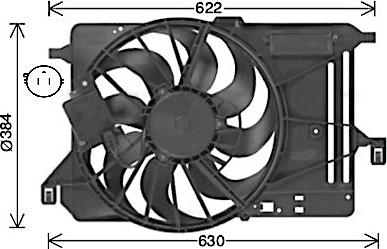 AVA FD7685 - Fan, radiator car-mod.net