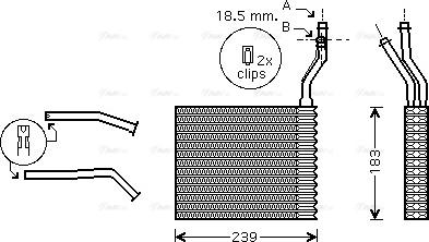 AVA FDA6364 - Heat Exchanger, interior heating car-mod.net