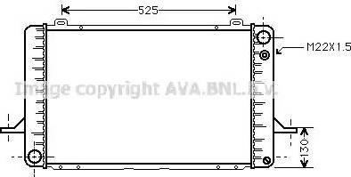 AVA FDA2052 - Radiator, engine cooling car-mod.net