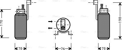 AVA FDD296 - Dryer, air conditioning car-mod.net