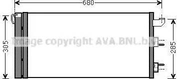 AVA FT5406D - Condenser, air conditioning car-mod.net