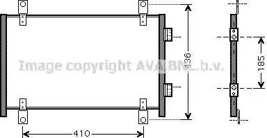 AVA FT 5302 - Condenser, air conditioning car-mod.net