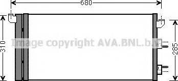 AVA FT5293 - Condenser, air conditioning car-mod.net