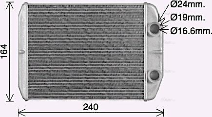 AVA FT6476 - Heat Exchanger, interior heating car-mod.net