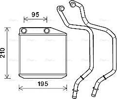 AVA FT6313 - Heat Exchanger, interior heating car-mod.net