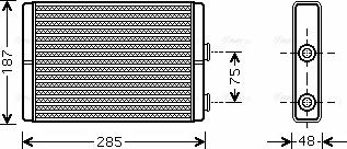AVA FT 6325 - Heat Exchanger, interior heating car-mod.net