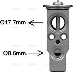 AVA FT1479 - Expansion Valve, air conditioning car-mod.net