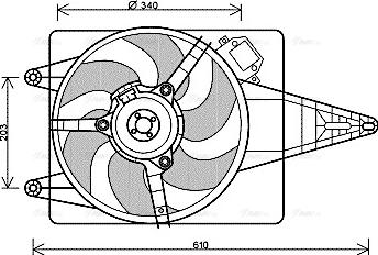 AVA FT 7546 - Fan, radiator car-mod.net