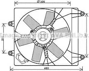 AVA FT 7552 - Fan, radiator car-mod.net