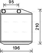 AVA FTA6313 - Heat Exchanger, interior heating car-mod.net