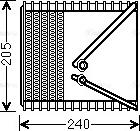 AVA FTV381 - Evaporator, air conditioning car-mod.net