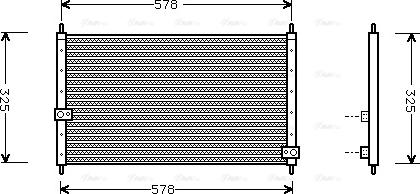 AVA HD5062 - Condenser, air conditioning car-mod.net