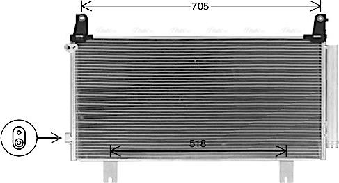 AVA HD5323D - Condenser, air conditioning car-mod.net