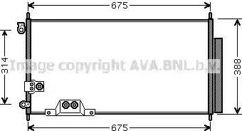 AVA HD 5239 - Condenser, air conditioning car-mod.net