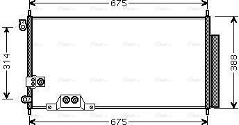 AVA HDA5239D - Condenser, air conditioning car-mod.net
