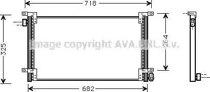 AVA IV 5044 - Condenser, air conditioning car-mod.net
