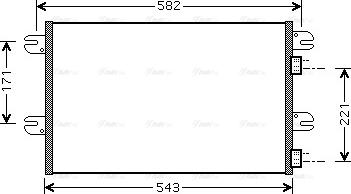 AVA IV 5063 - Condenser, air conditioning car-mod.net