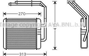 AVA IV 6052 - Heat Exchanger, interior heating car-mod.net