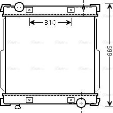 AVA IV 2095 - Radiator, engine cooling car-mod.net