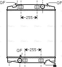 AVA IV 2066 - Radiator, engine cooling car-mod.net