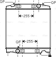 AVA IV 2068 - Radiator, engine cooling car-mod.net